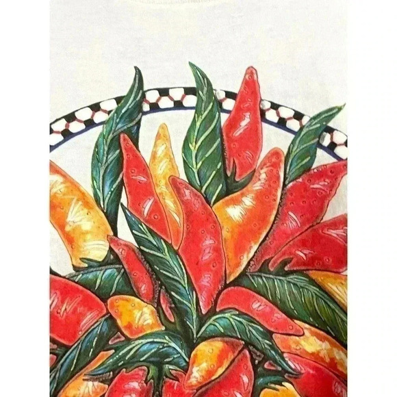 VTG Santa Fe Chiles Long Sleeve T-Shirt Single Stitch 1990’s LARGE - Picture 10 of 13